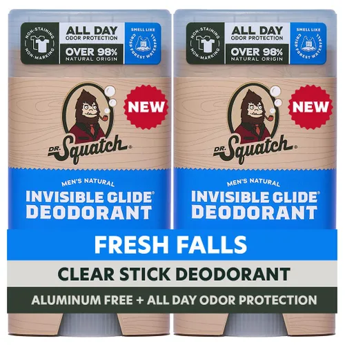 Miniatura 18 de Dr. Squatch Invisible Glide Natural Desodorante para hombre, deslizamiento suave, sin manchas, desodorante sin aluminio para hombres, seguro