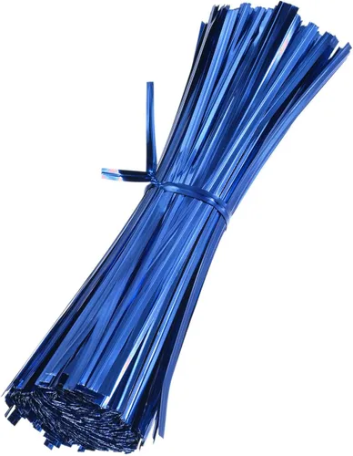 M METERXITY Paquete de 750 corbatas metálicas de 6 pulgadas para Navidad, decoración de fiestas, plantas de jardín, envoltura de regalos, pan,