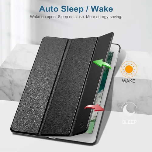 Miniatura 4 de Fintie Funda Smarshell delgada para iPad Air 2., Negro
