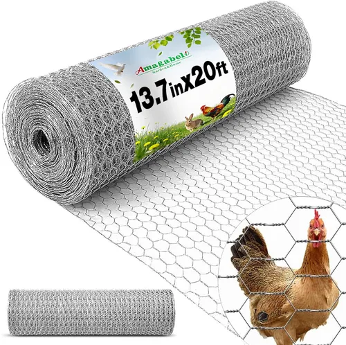 Miniatura 15 de AMAGABELI GARDEN & HOME Tela de Hardware Negra 1 x 1 pulgada 36 pulgadas x 50 pies Rollo de Malla de Alambre Recubierto de PVC Vinilo 16 Calibre