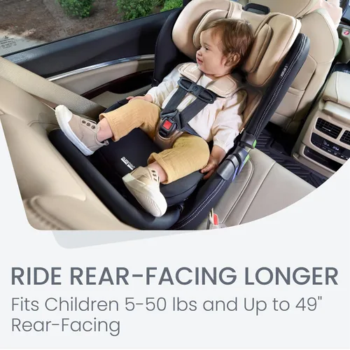 Miniatura 8 de Britax Poplar S Asiento convertible para automóvil, asiento de automóvil 2 en 1 con diseño delgado de 17 pulgadas, tecnología ClickTight