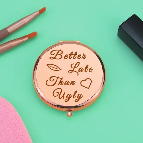 Miniatura 5 de Regalo divertido para mujeres, divertidos regalos de cumpleaños para mujeres, espejo compacto para amigos, compañeros de trabajo, jefe, regalos