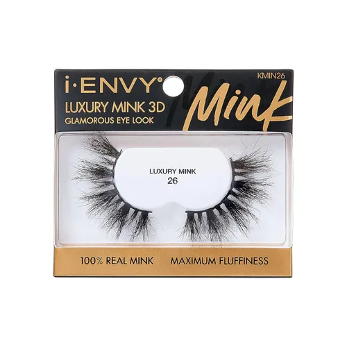 Miniatura 13 de i-ENVY - Pestañas postizas de lujo de la colección de visón, pestañas 100% de visón real, aspecto glamuroso, máxima esponjosidad, ángulo