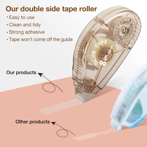 Miniatura 2 de Rodillo de cinta de doble cara – Paquete de 8 rodillos de cinta adhesiva para álbumes de recortes, envoltura, manualidades de papel para niños