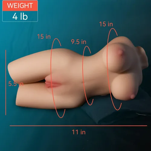 Miniatura 7 de Muñeca sexual vibratoria realista de 3.5 libras, juguete sexual masculino para hombres con 5 modos de vibración, juguetes para adultos para hombres