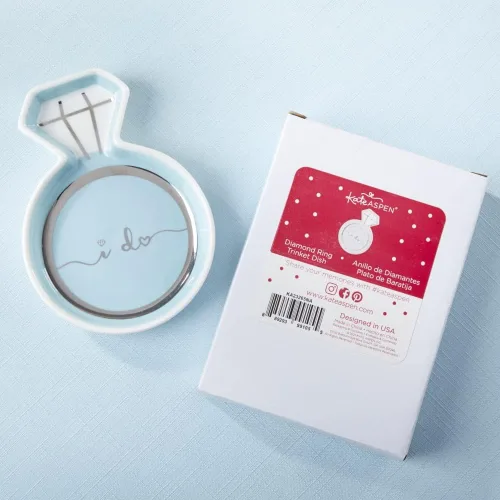 Miniatura 5 de Kate Aspen Plato para bisutería, regalo de boda, bandeja decorativa, soporte para anillos de boda, bandeja de joyería, decoración del hogar