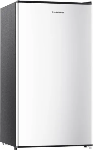 Miniatura 9 de BANGSON Mini refrigerador con congelador, 3.2 pies cúbicos, refrigerador pequeño de una sola puerta, eficiencia energética, bajo ruido, mini Blanco