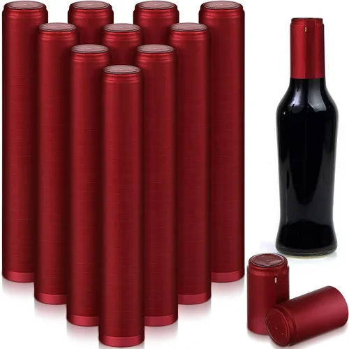 Miniatura 8 de Zonon 200 Piezas de Cápsulas Termorretráctiles de PVC para Botellas de Salsa Picante, Botellas Woozy de Vino de 28 x 50mm, Cápsulas de Tapas Negro