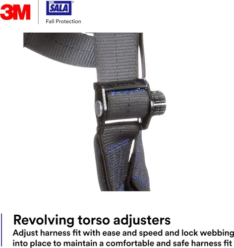 Miniatura 6 de 3M DBI-SALA ExoFit X300 Comfort - Arnés de seguridad de suspensión de posicionamiento de escalada en torre, protección contra caídas
