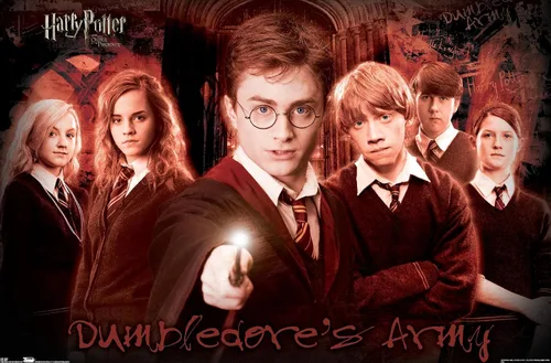 Miniatura 9 de Harry Potter y la orden del fénix - Póster de pared grupal, 22.4 pulgadas de largo x 14.7 pulgadas, versión enmarcada en madera de granero