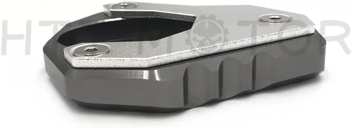 Miniatura 6 de Almohadilla de extensión de soporte lateral CNC compatible con Kawasaki Versys 650 2015-2017 2018 gris [B07FFCCDGC]