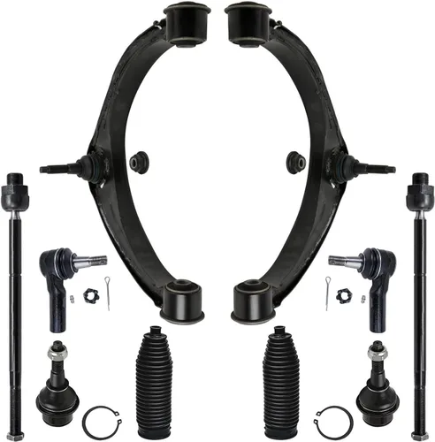 Miniatura 74 de Detroit Axle - Kit de suspensión frontal de 10 piezas para Jeep 2002-2004 Liberty, 2 brazos de control superiores con rótula 2 rótulas inferiores, 4