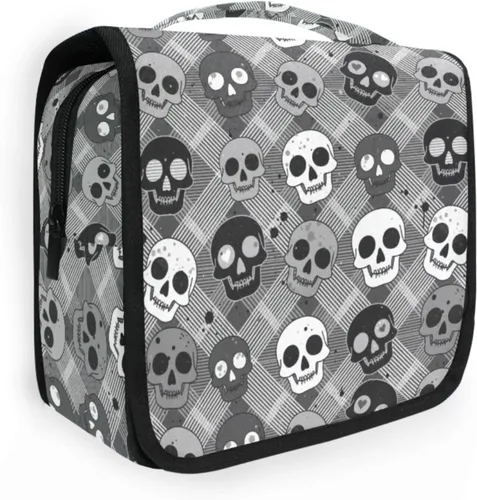 Miniatura 15 de MNSRUU Hanging Toiletry Bag Goth Bats Moons and Stars Travel Makeup bag for Toiletries Portable Travel Toiletry Organizer Cosmetic Bags with Hanging