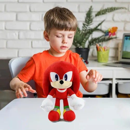 Miniatura 4 de Juguete de Peluche Rojo Súper Suave Animal de Peluche - Regalo de Cumpleaños Peluches El Peluche para Niños y Niñas que Aman - 12'' (Rojo)