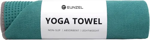 Miniatura 9 de Toalla de yoga Eunzel, toalla para esterilla de yoga caliente con puntos de agarre absorbentes de sudor, antideslizante para yoga caliente, pilates