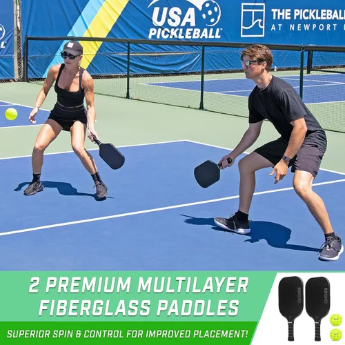 Miniatura 2 de GoSports GS1 Pickleball Paddles - Single, 2 Pack, or 4 Pack - USAPA Approved Fiberglass Pickleball Paddles Paquete de 2
