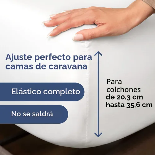 Miniatura 3 de Juego de sábanas tamaño King para RV de 72" x 80" - Sábanas de 4 piezas para cama RV Short Queen - Ultra suaves, transpirables y refrescantes - 01