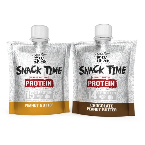 Miniatura 8 de Rich Piana 5% Nutrition Snack Time Disparos de proteínas exprimibles Bolsas de aperitivos altas en proteínas Prácticas proteínas alimentarias