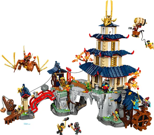 Miniatura 4 de LEGO NINJAGO Templo del Torneo de la Ciudad - Juguete de construcción para adolescentes niños y niñas, edades 14+, ideal para fanáticos de Dragons