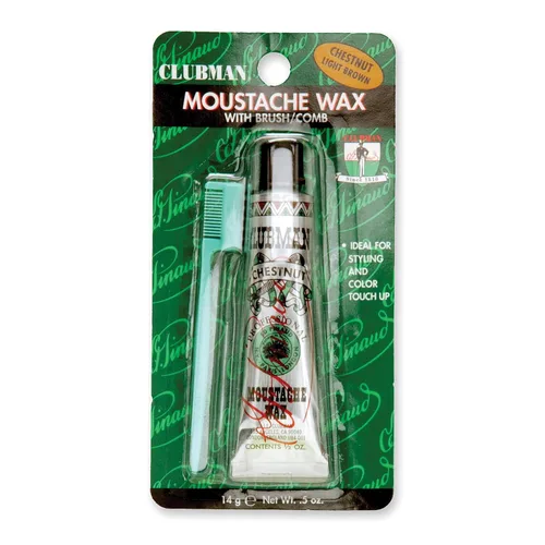 Miniatura 13 de Clubman Paquete colgante de cera para bigote negro 0.5 oz x 3 paquetes