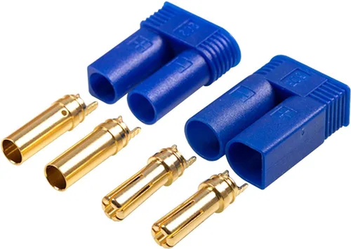 Miniatura 2 de 5 pares EC5 Banana Plug Conectores EC5 macho hembra 0.197 in oro bala conectores enchufes para RC ESC LIPO batter