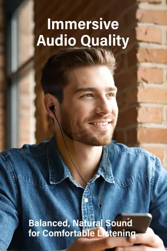 Miniatura 5 de FUNLOGY Auriculares con cable (0.138 in, negro)