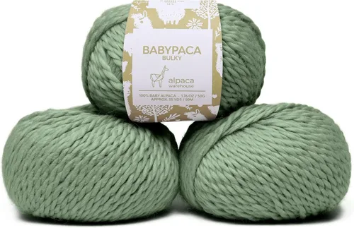 Miniatura 18 de Juego de 3 madejas 100% de lana de alpaca bebé, peso voluminoso, fabricadas en Perú, celestial suave y perfecto para tejer y tejer a ganchillo