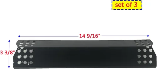 Miniatura 3 de Parts DP129 (paquete de 3) escudo térmico de acero porcelánico/placas térmicas de repuesto para Sunbeam, Nexgrill, Grill Master, Charbroil, Kitchen