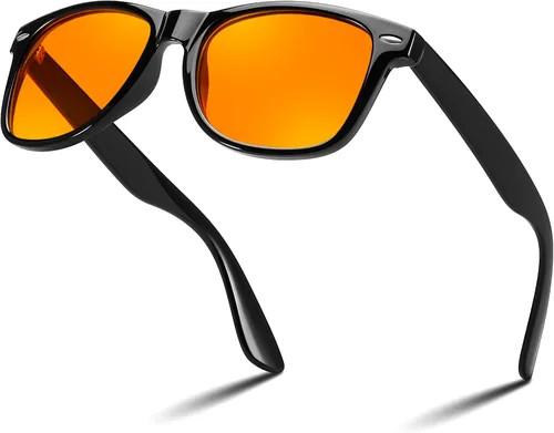 Miniatura 7 de FEISEDY Orange Blue Light Blocking Glasses for Woman Men Amber Lenses Computer Gaming Glasses for Better Sleep