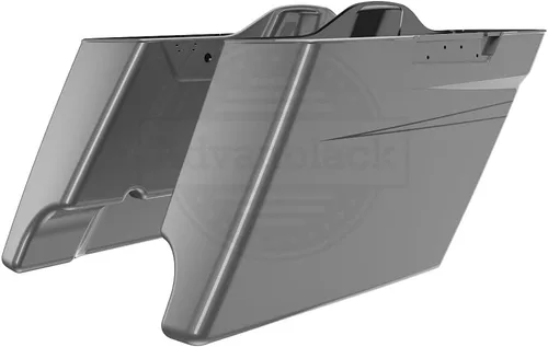 Miniatura 70 de Alforjas de motocicleta aptas para Harley Touring FLH 2014+ - Whisky ámbar, accesorios de perillas, bolsas rígidas estiradas