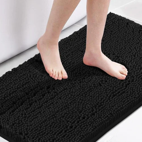 Miniatura 26 de H.VERSAILTEX Alfombra de Baño Alfombra de Baño Alfombras de Baño para Baño Antideslizante Alfombras de Baño Extra Gruesa de Chenilla Alfombra 17" x