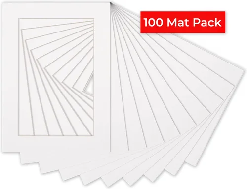 Miniatura 340 de 8.5x11 Mat for 11x14 Frame - Precut Mat Board Acid-Free Brown 8.5x11 Photo Matte Made to Fit a 11x14 Picture Frame, Premium Matboard for Family