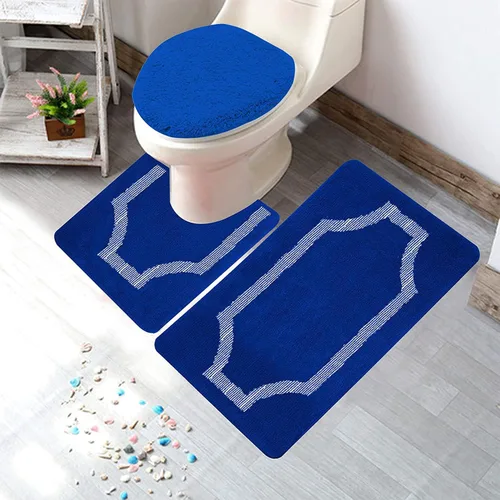 Miniatura 9 de YHF - Alfombras de baño de 20 x 32 pulgadas, extra gruesas y suaves, de microfibra peluda, lavables a máquina, alfombras de baño absorbentes, tapete