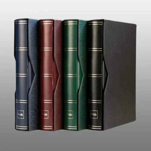 Miniatura 4 de Prophila stockbook 60 Lados blancos Acolchado con estuche rojo