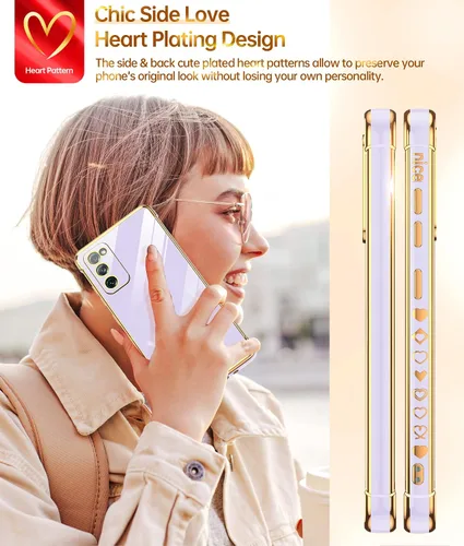 Miniatura 4 de LeYi Funda para S20 Fe Funda para Samsung Galaxy S20 Fe con Protector de Pantalla [2 Piezas] + Protección Completa de Cámara, Chapado de Corazones