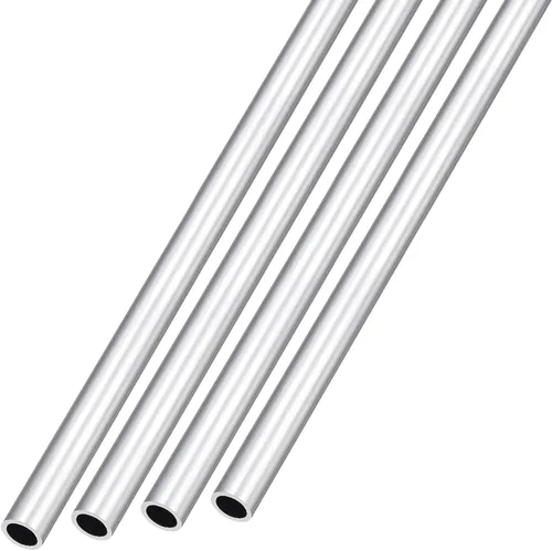 Miniatura 9 de METALLIXITY Tubo de aluminio 6063 (0.118 in de diámetro exterior x 0.079 in de diámetro interior x 11.811 in de largo), 4 piezas, tubo redondo