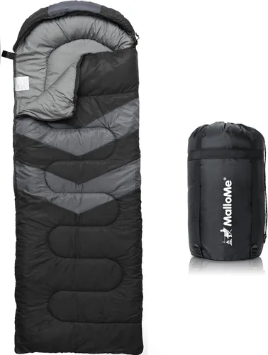 Miniatura 30 de MalloMe Sacos de dormir para adultos para clima frío y cálido, saco de dormir para mochileros para niños de 10 a 12 años, niñas, niños, ligeros