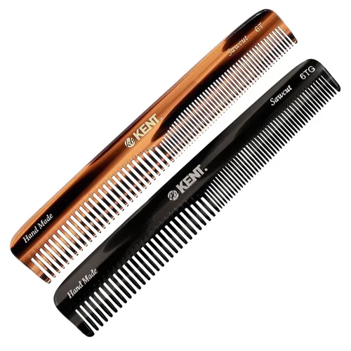 Miniatura 11 de Kent 6T TW - Peine de pelo de dientes finos y dientes anchos, peine de peinado hecho a mano para el cuidado del cabello, peines de peluquería