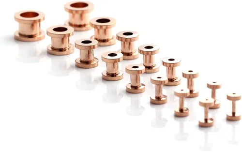 Miniatura 11 de Ruifan kit de 16 expansores de acero quirúrgico, 8 pares, 14 g - 00 g (1.6 mm-10 mm)