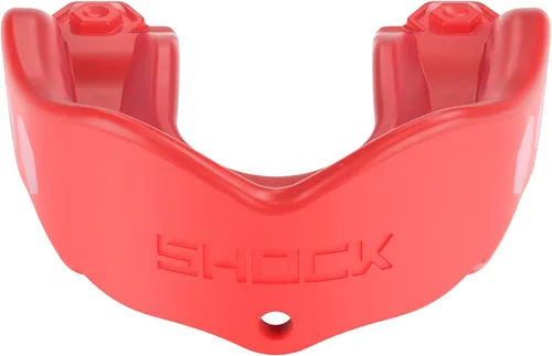 Miniatura 32 de Shock Doctor Gel Max - Protector bucal, protección resistente y ajuste personalizado, juvenil, frambuesa azul