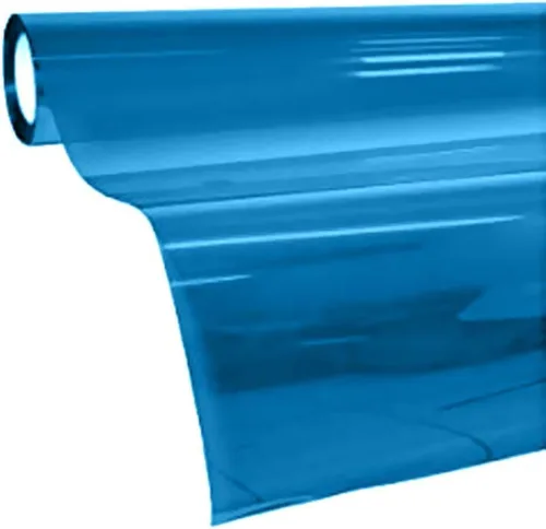 Miniatura 8 de VViViD láminas de vinilo para coloración de ventana, transparentes, coloridas, Azul Naranja