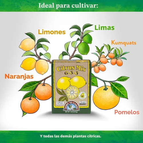 Miniatura 3 de Down To Earth All Natural Fertilizers Mezcla orgánica de cítricos - Alimento vegetal para limones, limas, naranjas y aguacates 6-3-3, 1 lb