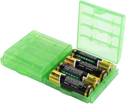 Miniatura 5 de Caja de almacenamiento de batería de plástico duro transparente multifuncional para batería AA/AAA