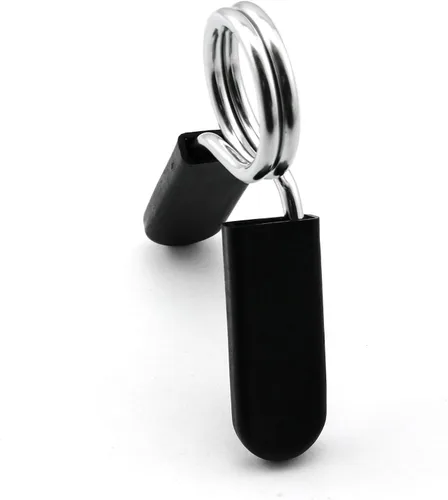 Miniatura 2 de heyous Abrazadera de bloqueo de barra de mancuernas de levantamiento de pesas de gimnasio de 0.984 in, clips de collar de resorte, mancuernas