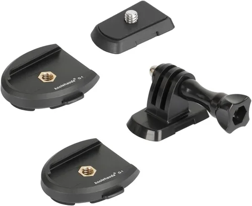 koolehaoda Adaptador de placa de liberación rápida, accesorios para cámara de acción, compatible con Gopro/Selfie Stick/trípode/monopie/cámara