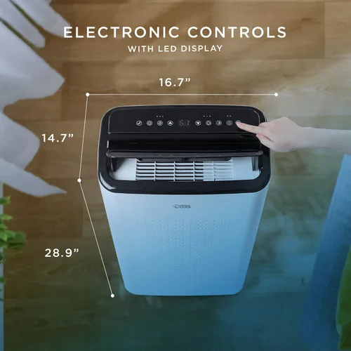 Miniatura 6 de COMMERCIAL COOL Aire acondicionado portátil de 12,000 BTU unidad de aire acondicionado con deshumidificador y ventilador, unidad de aire