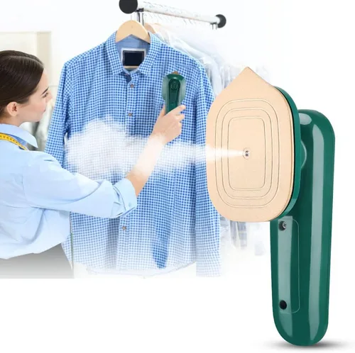 Máquina de planchar colgante portátil, plancha eléctrica de mano, mini vaporizador de ropa de vapor plegado para viajes en el hogar y negocios