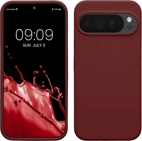 Miniatura 456 de kwmobile Funda Compatible con Google Pixel 6 Pro - Funda de teléfono de silicona TPU con acabado suave - Azul Arrecife
