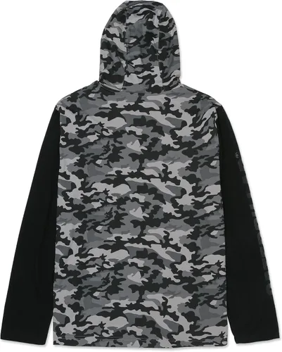 Miniatura 9 de Caterpillar Camisas largas con capucha para hombre con protección UPF 50, control de humedad y logotipo de gato en la manga