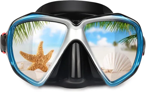 Miniatura 22 de Máscara de buceo panorámica HD para natación, gafas de buceo antivaho, máscara de buceo de vidrio templado, gafas de natación para adultos y jóvenes